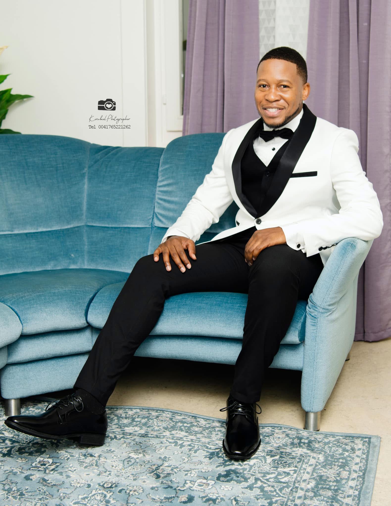 Elegant groom portrait